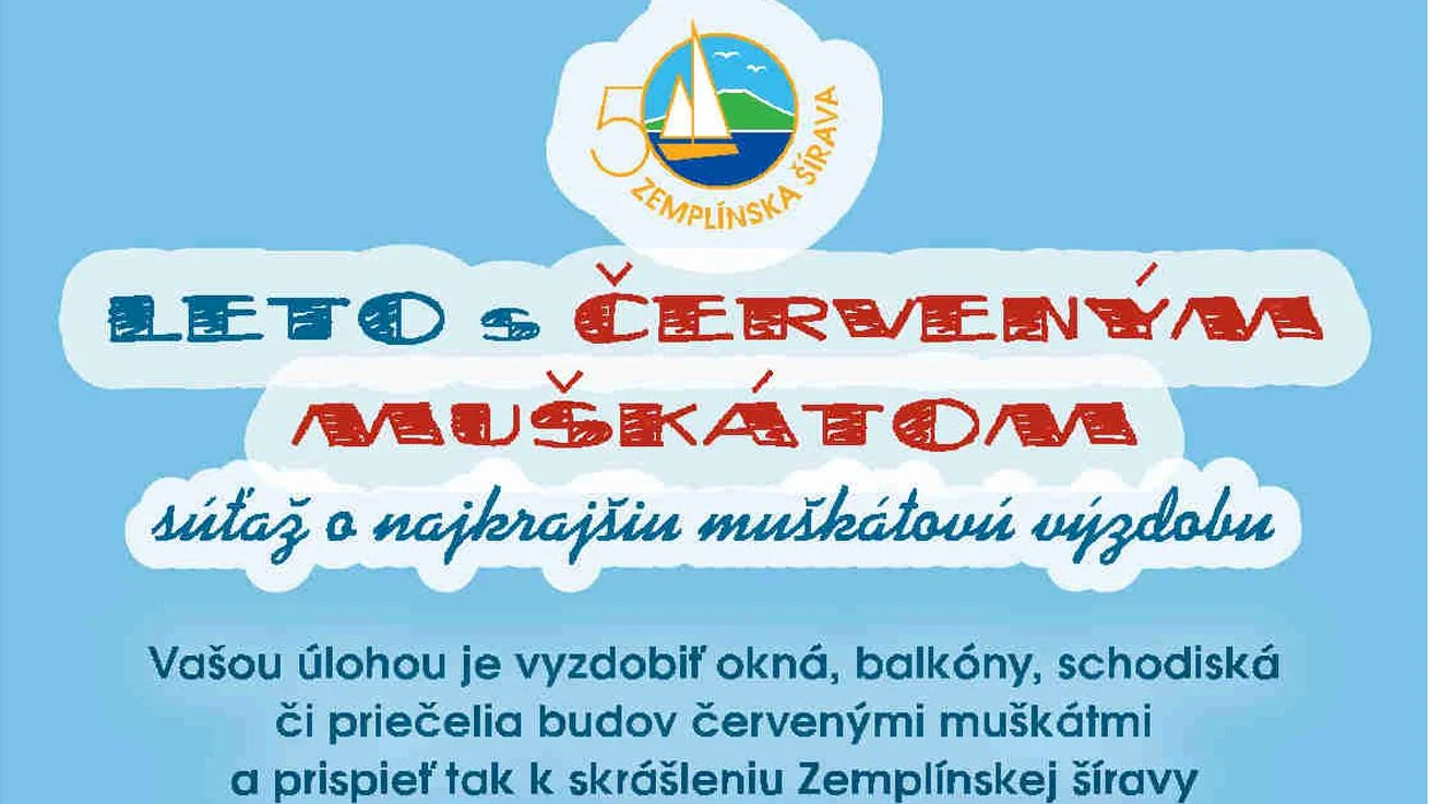 Leto s červeným muškátom. Súťaž o najkrajšiu výzdobu na Zemplínskej šírave