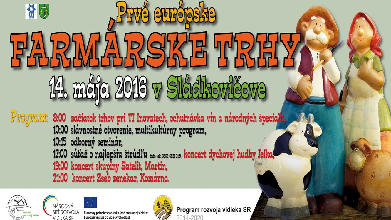 Pozvánka na farmárske trhy do Sládkovičova