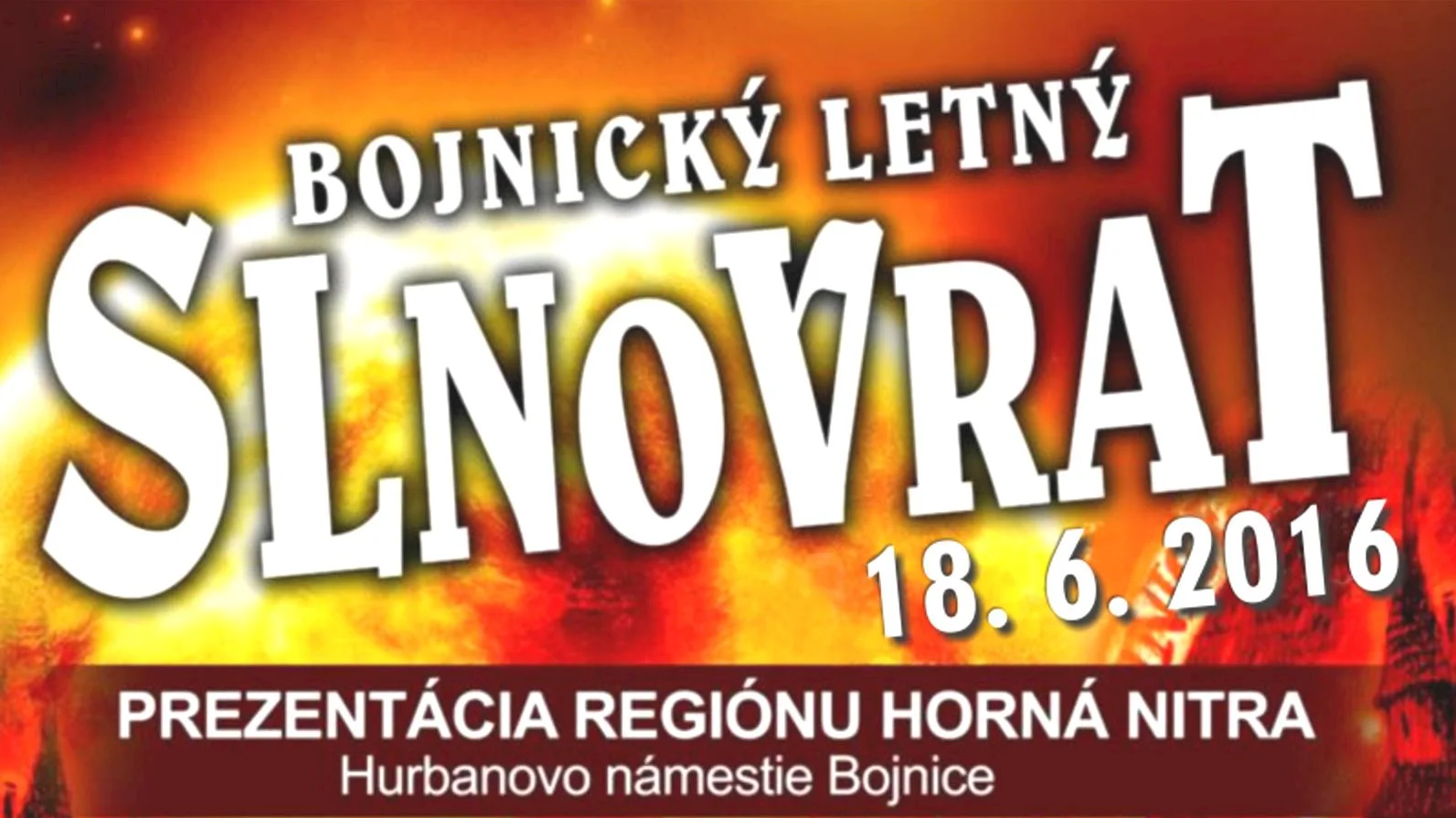 Bojnický letný slnovrat 2016 už tento víkend