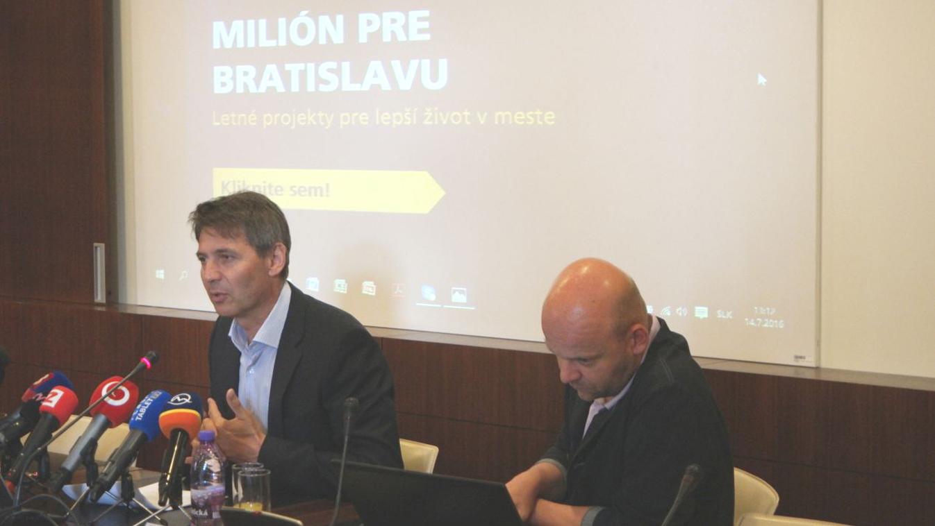 Nesrovnal: Mesto venuje Milión pre Bratislavu