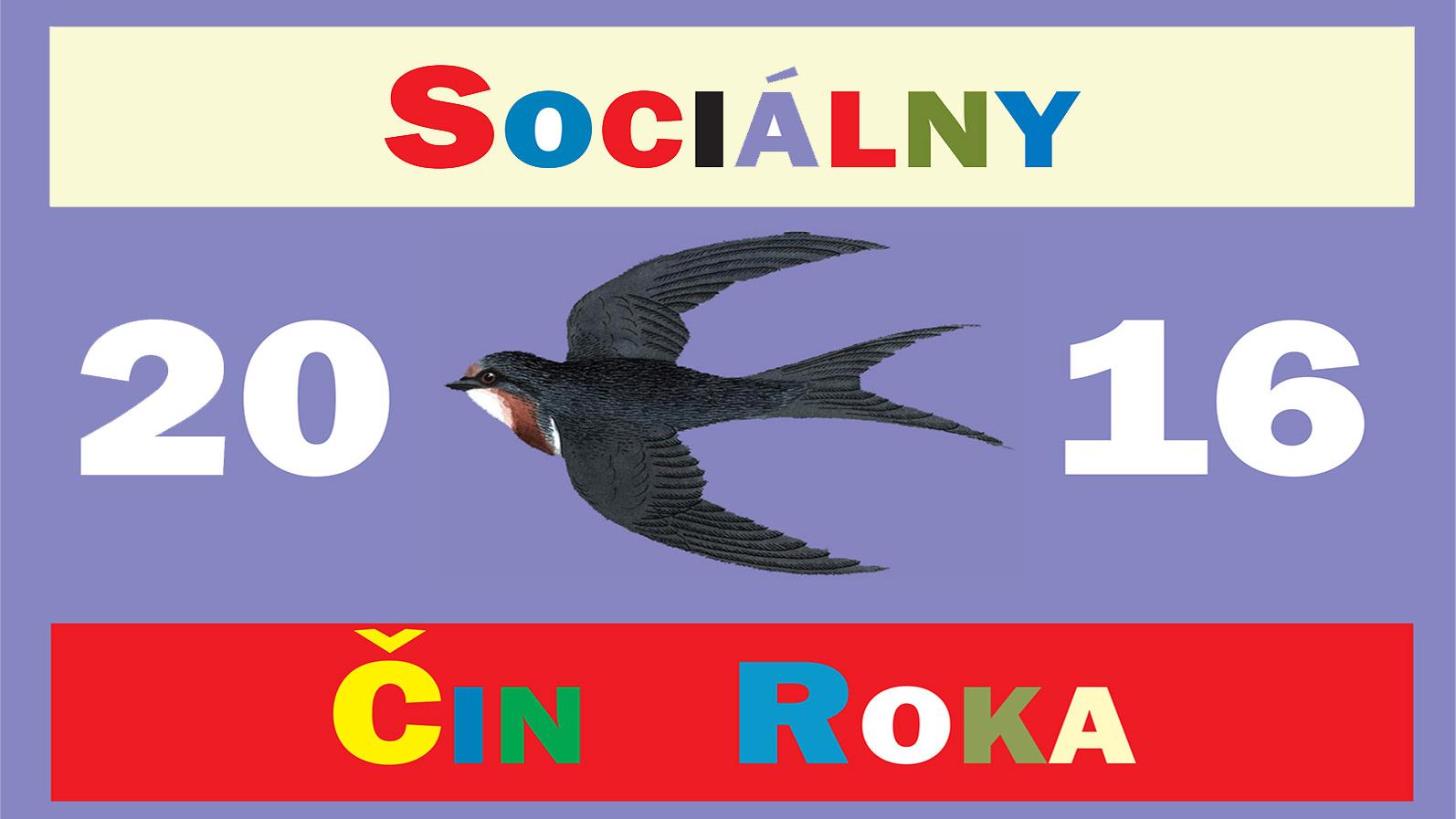 Nominácie na Sociálny čin roka 2016 - výzva na zasielanie nominácií na ocenenia