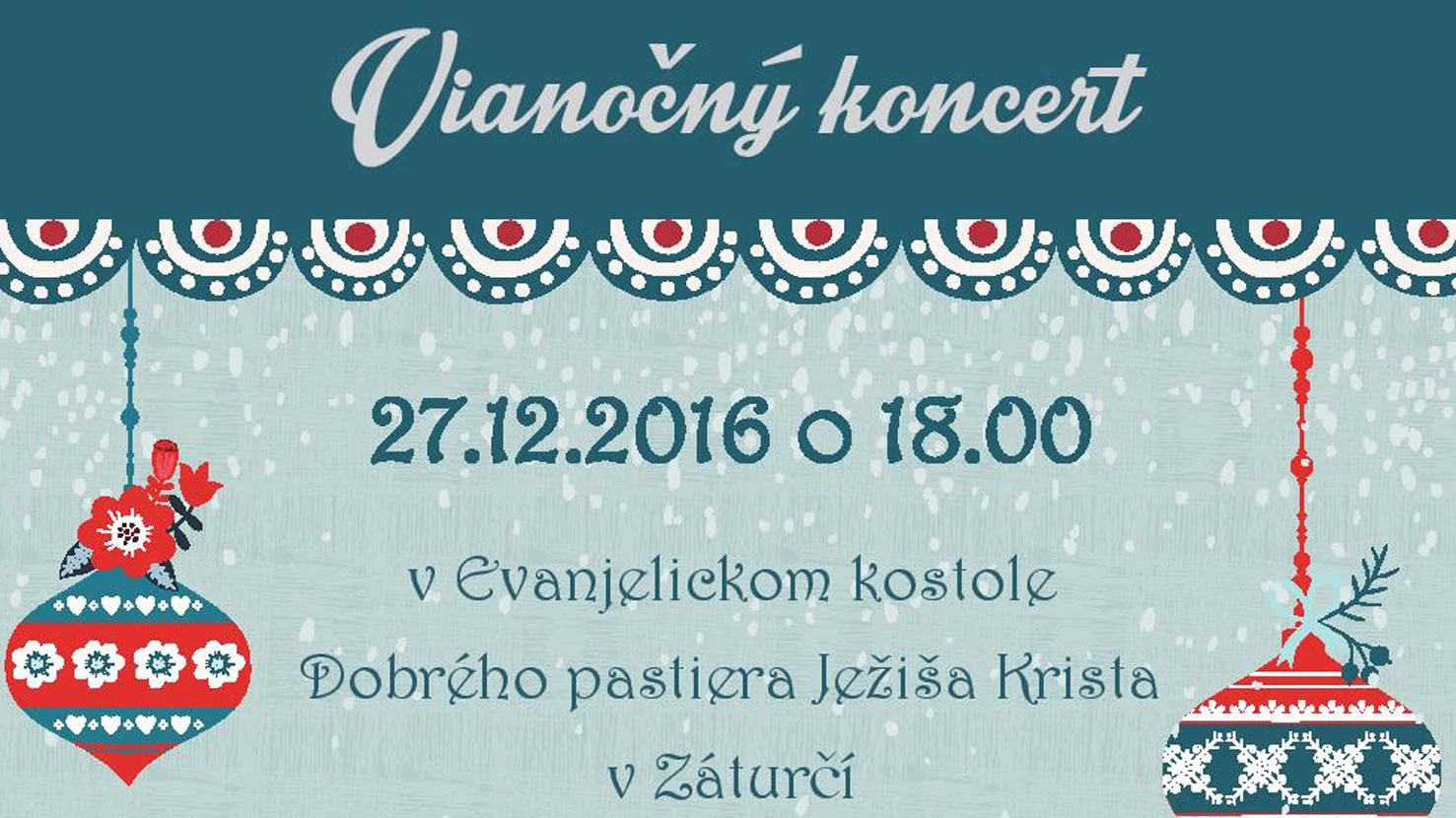 Vianočný koncert v Záturčí