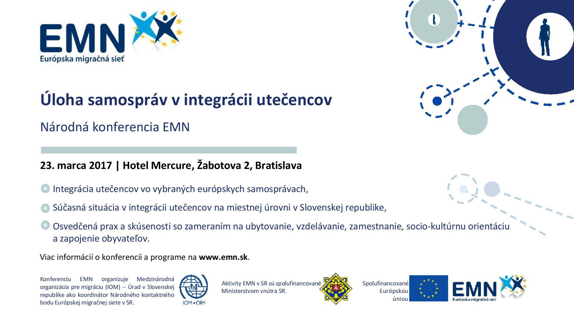 Pozvánka na konferenciu: Úloha samospráv v integrácii utečencov