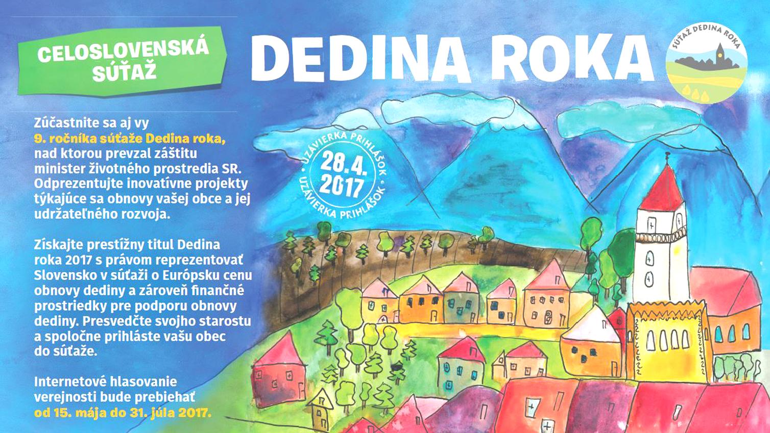 Vyhlásenie 9. ročníka súťaže Dedina roka