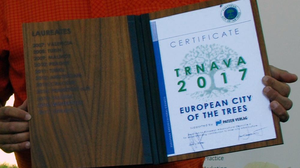 Trnava sa stala Európskym mestom stromov 2017