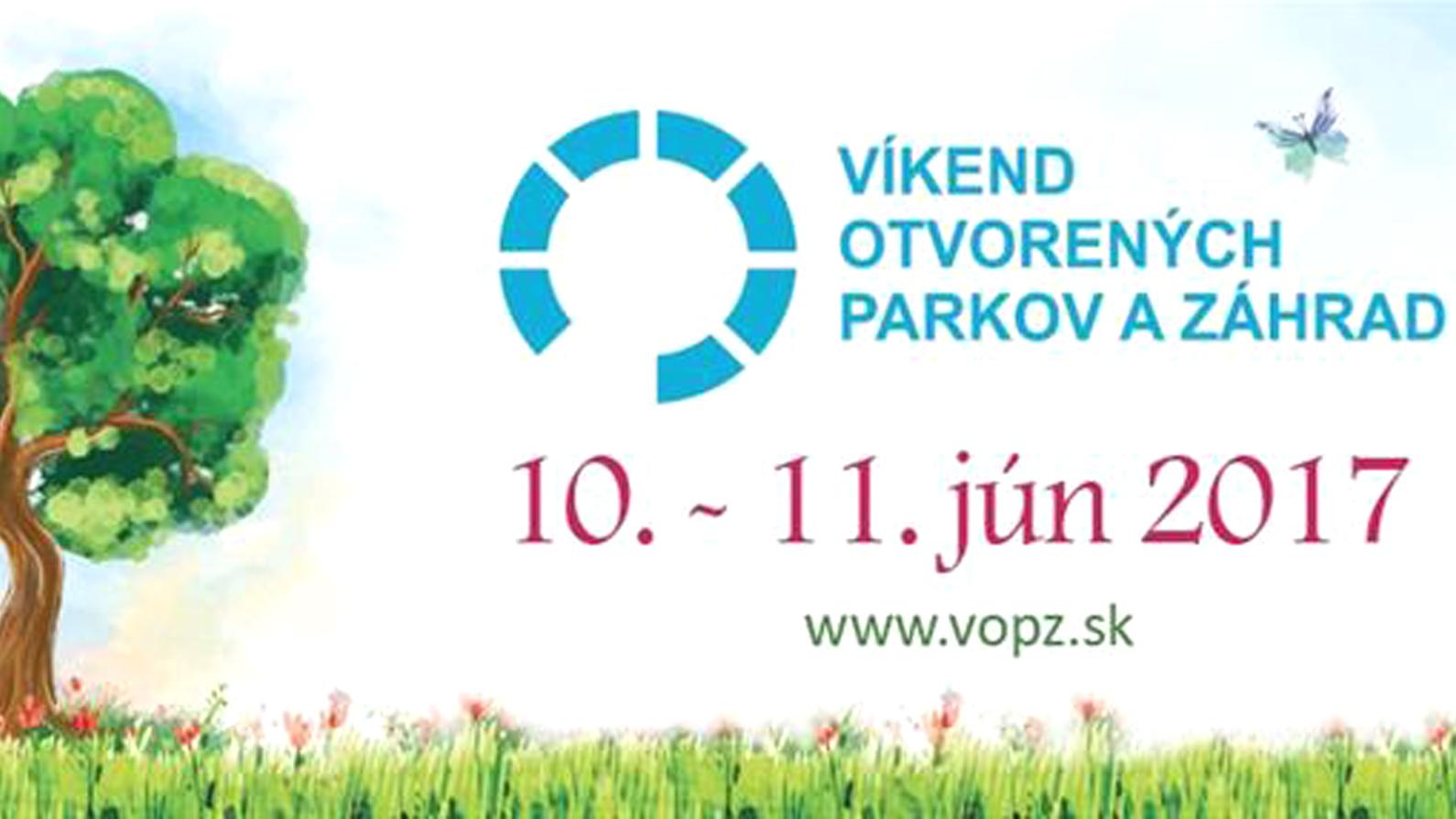 Víkend otvorených parkov a záhrad