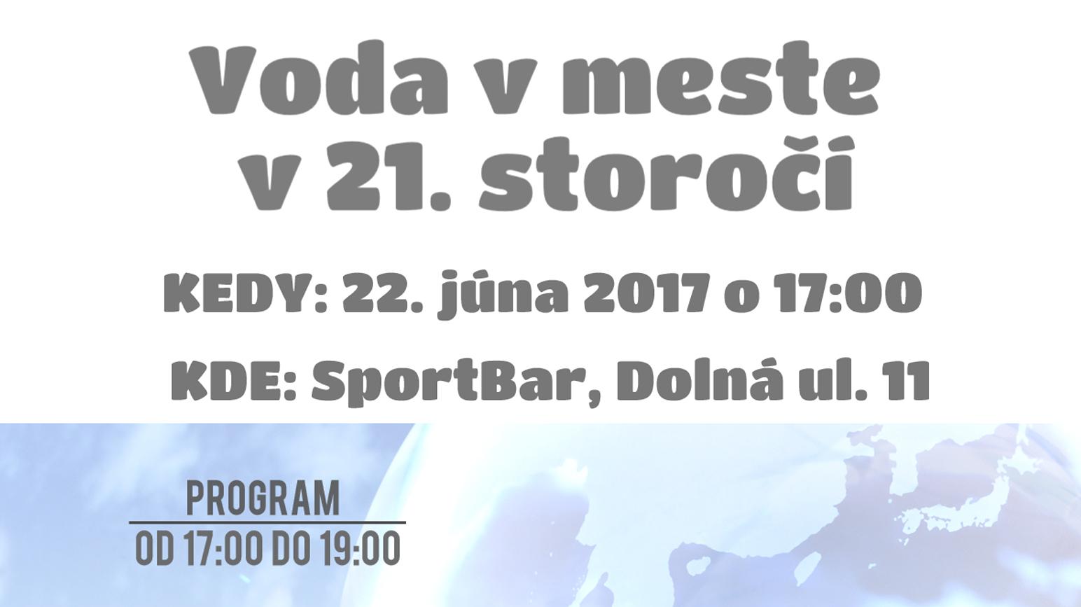 Workshop na tému Voda v meste v 21. storočí