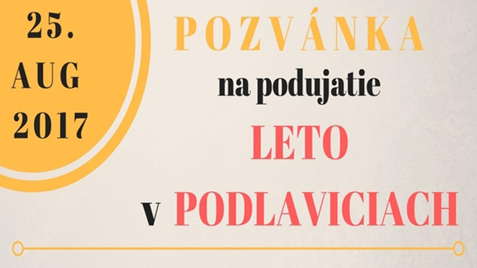 Podlavice zažijú príjemné letné podujatie