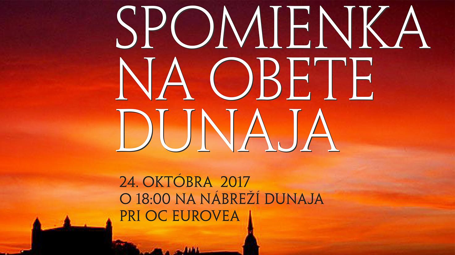 Bratislava si dnes uctí obete Dunaja