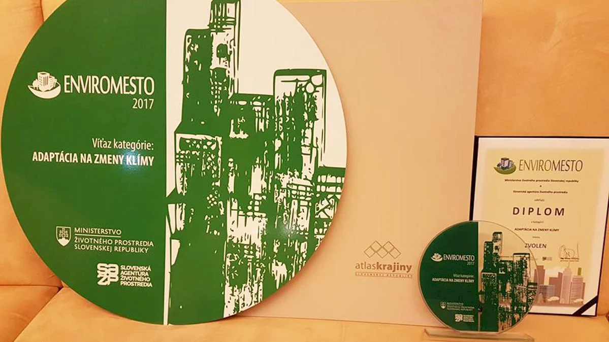 Zvolen je „Enviromesto“ vďaka projektu adaptácie na zmeny klímy