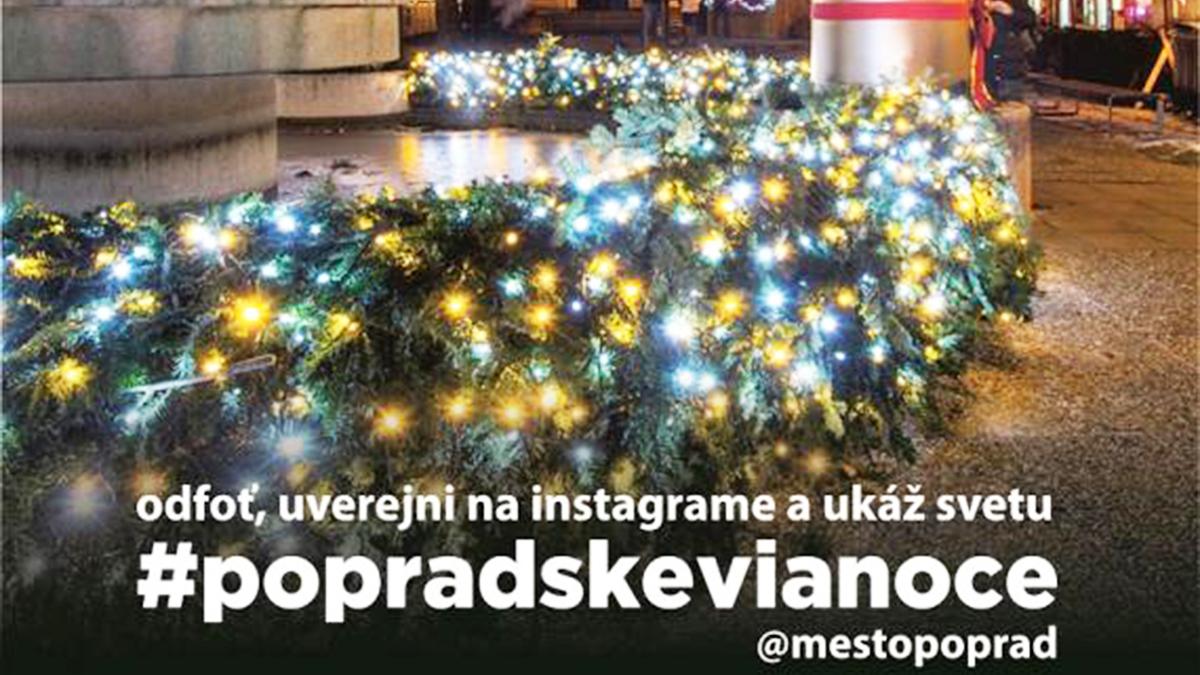 Mesto vyhlásilo vianočnú súťaž o naj fotografiu a video z Popradu