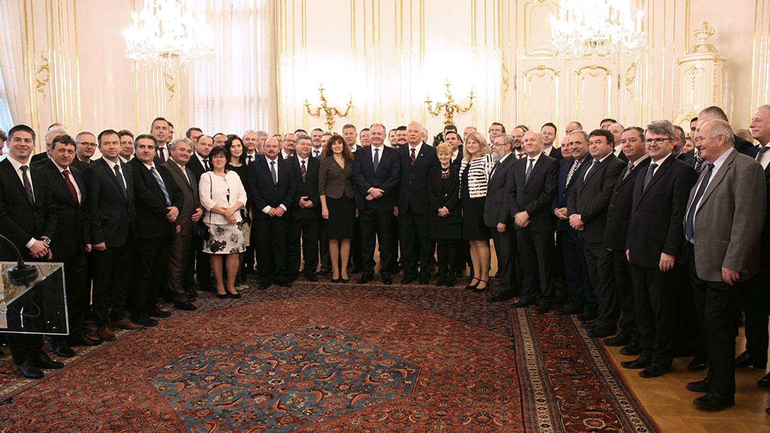 Prezident SR A. Kiska prijal zástupcov ZMOS na tradičnom novoročnom stretnutí
