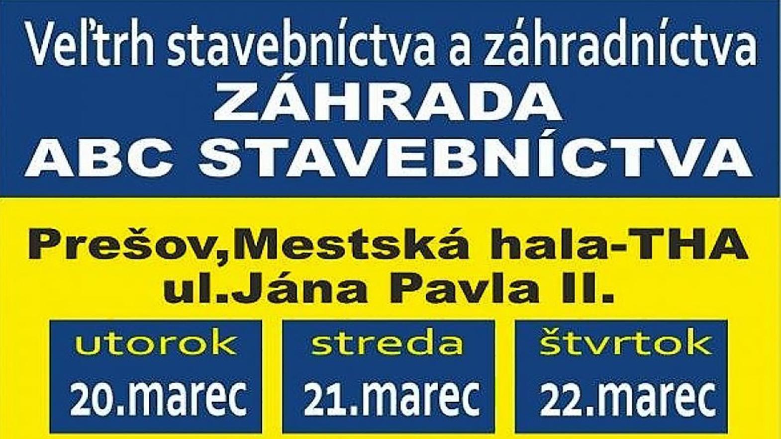 Veľtrh Záhrada ABC v Prešove svoje brány otvorí už v utorok