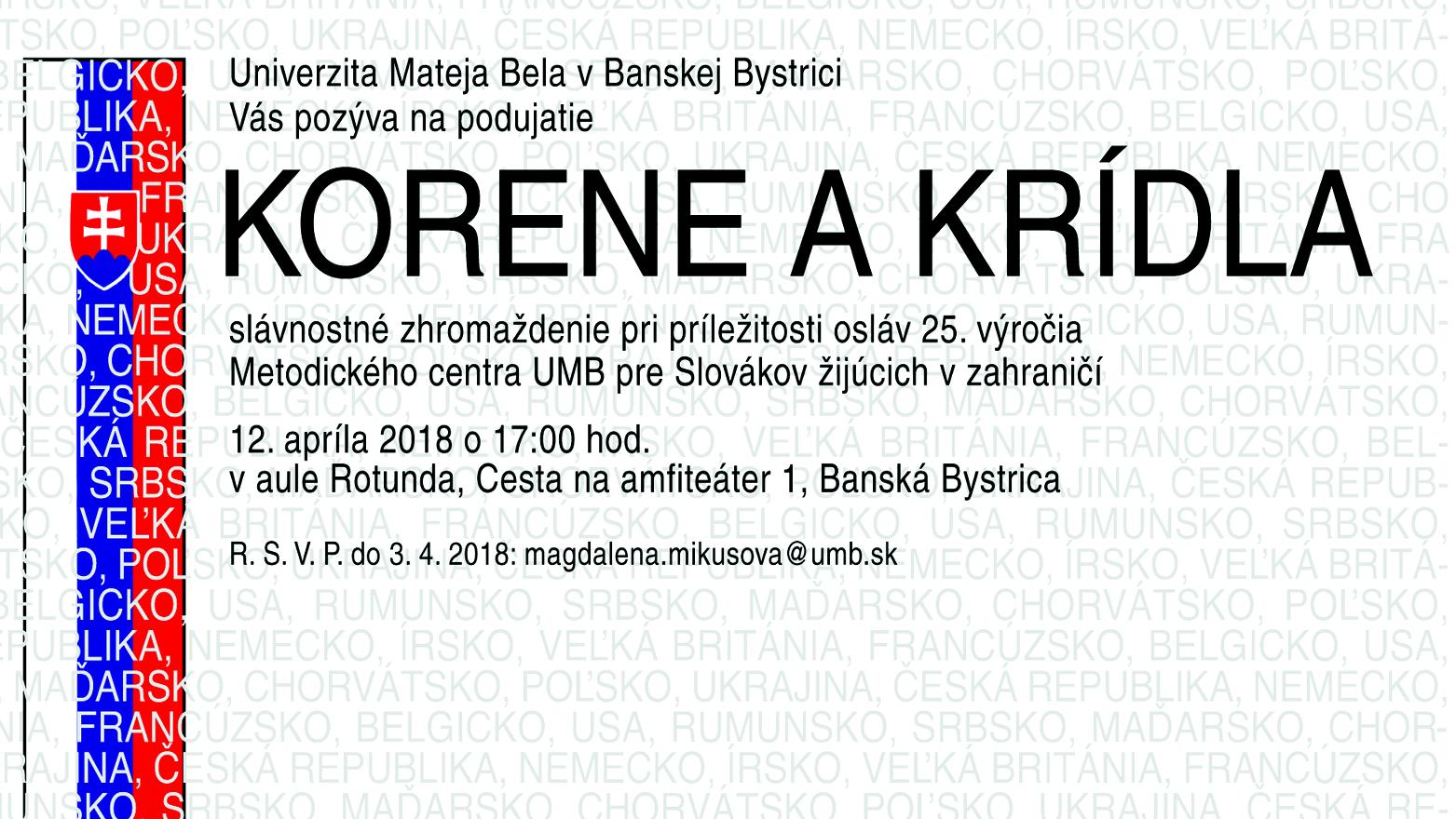 25. rokov Metodického centra UMB pre Slovákov žijúcich v zahraničí