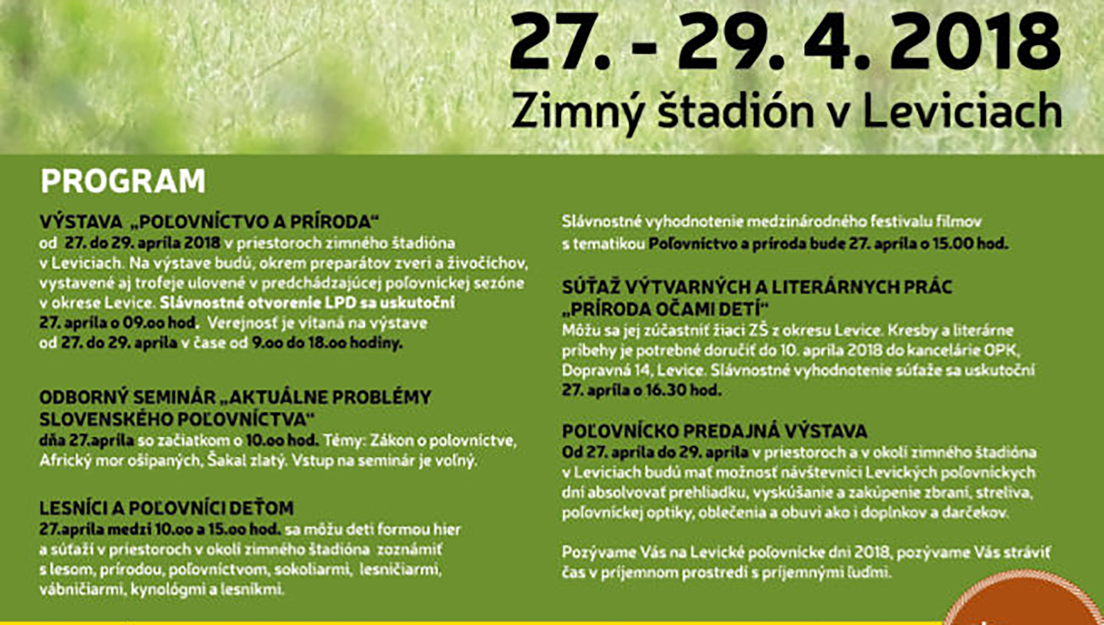 Poľovnícke dni predstavujú trofeje ulovené v levickom regióne