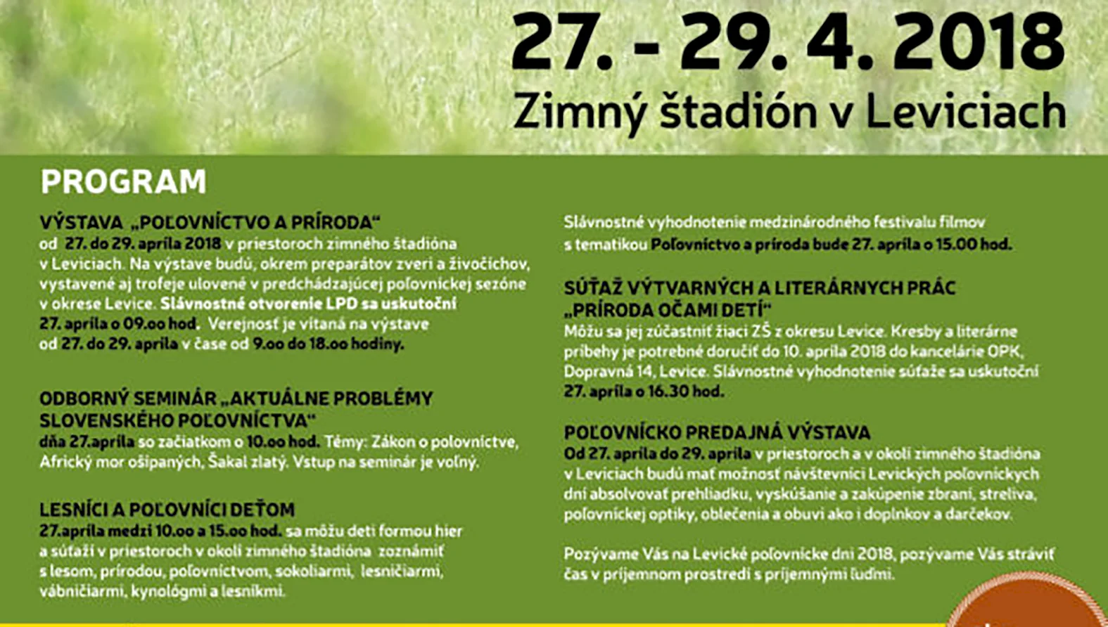 Poľovnícke dni predstavujú trofeje ulovené v levickom regióne