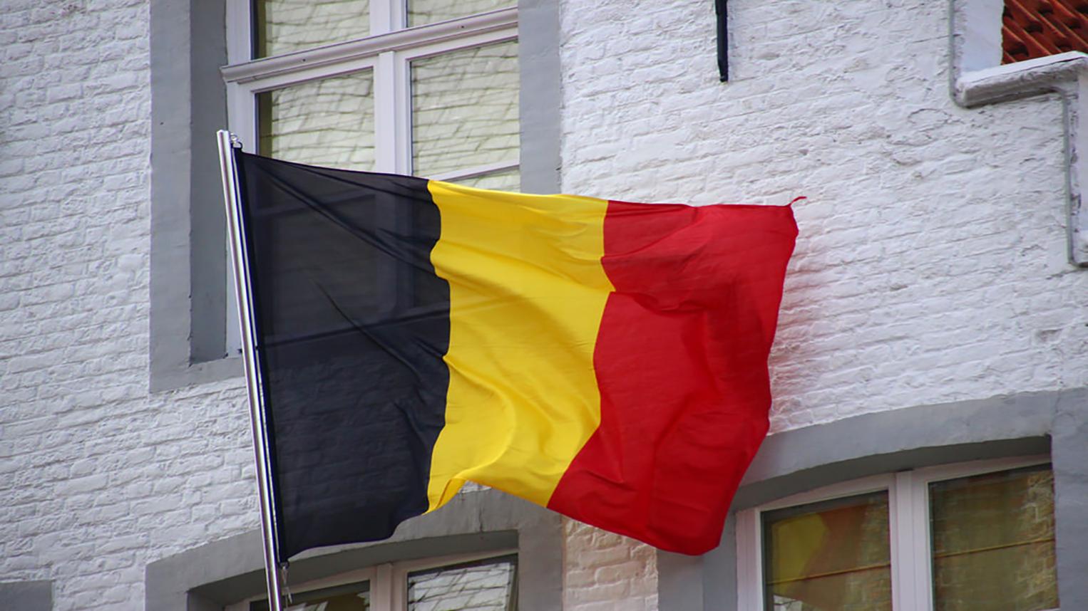 Belgická zástava na žilinskej radnici