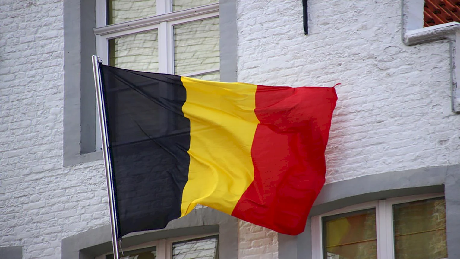 Belgická zástava na žilinskej radnici
