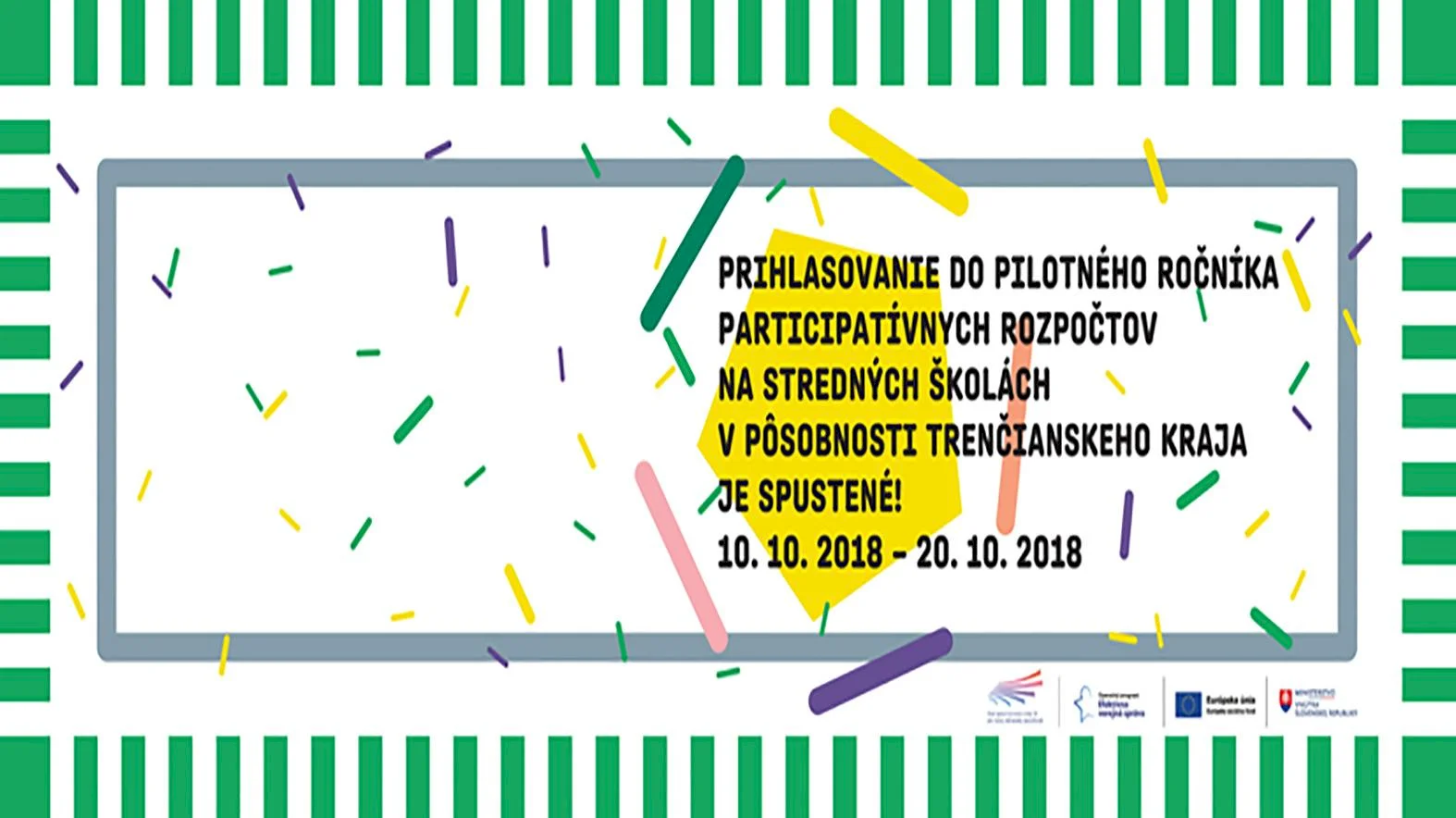 Výzva na prihlasovanie stredných škôl do participatívnych rozpočtov je otvorená