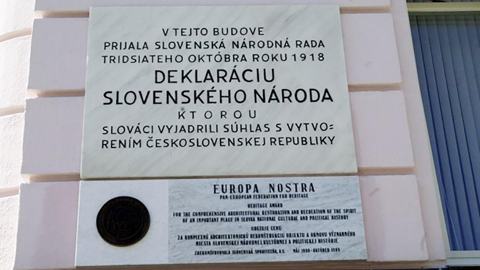 SNK pripomenie 100. výročie prijatia Martinskej deklarácie