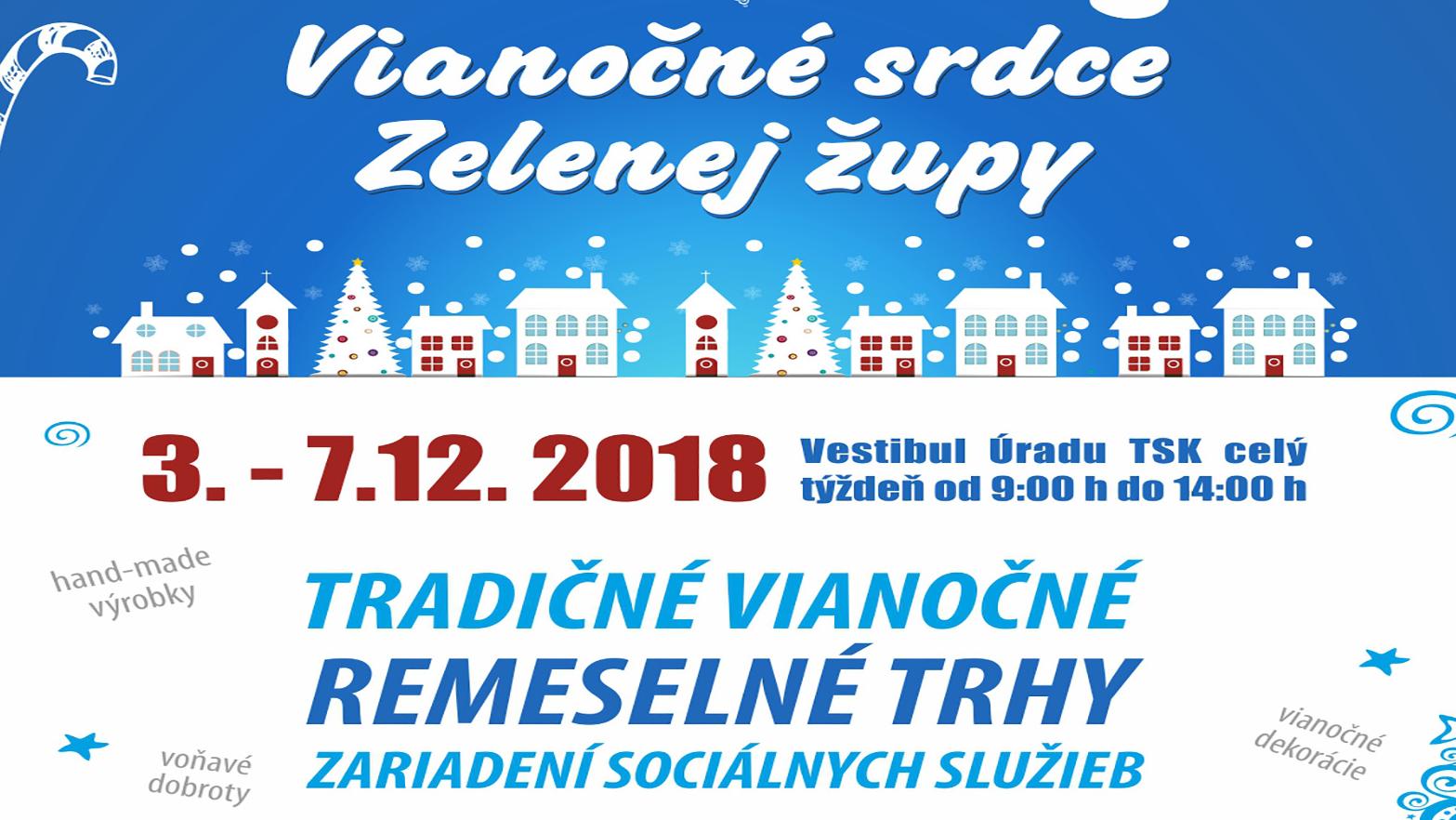 Vianočné trhovisko župa otvorí v pondelok, prvýkrát aj s účasťou župnej nemoce