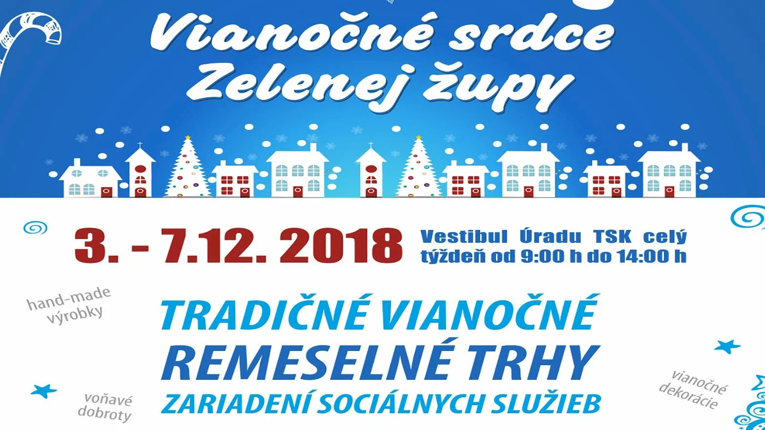 Vianočné trhovisko župa otvorí v pondelok, prvýkrát aj s účasťou nemocnice