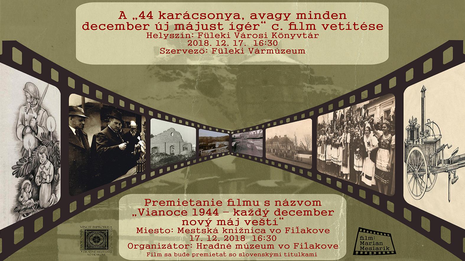 Film „Vianoce 1944 – každý december nový máj veští”