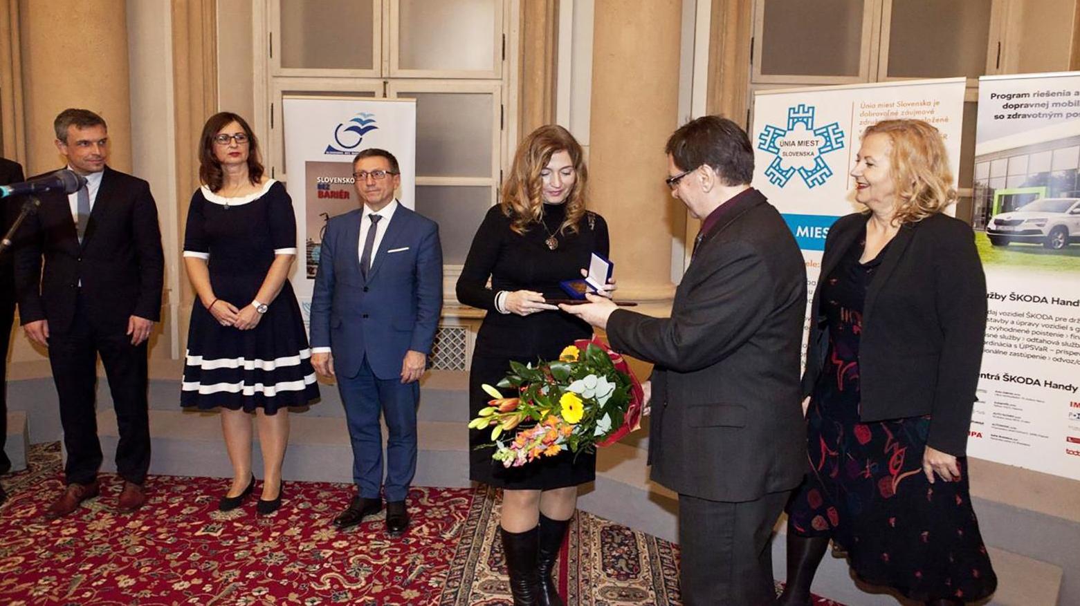 Najvyššie ocenenie - Plaketu Slovensko bez bariér - si odnieslo mesto Prešov