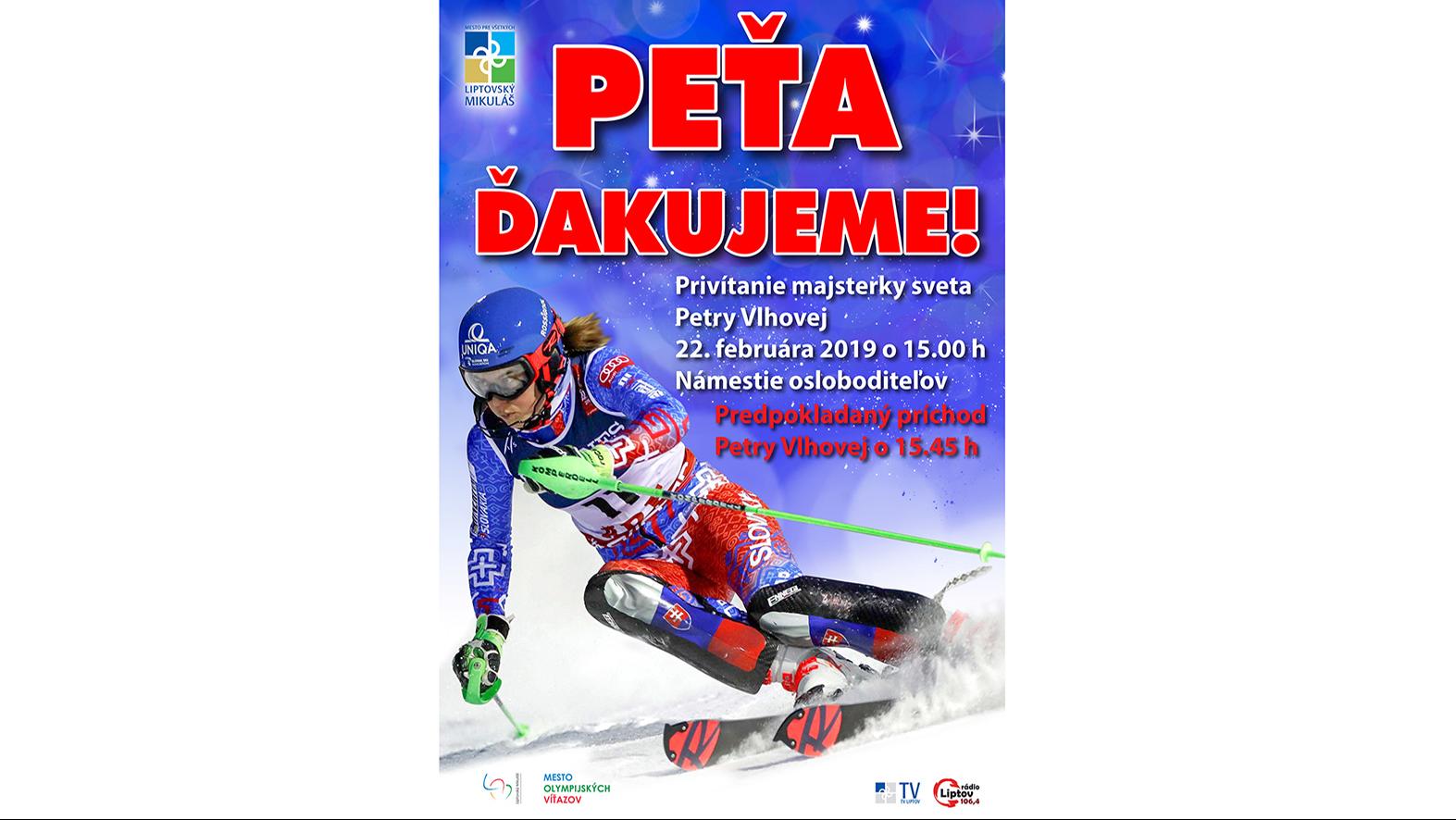 Majsterku sveta Petru Vlhovú privítajú v piatok na námestí