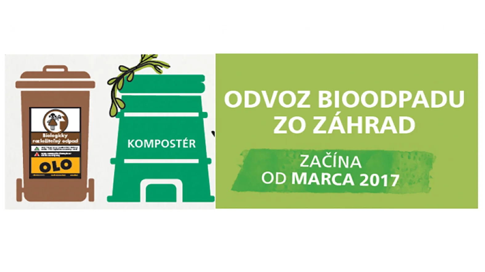 OLO začne s odvozom bioodpadu zo záhrad od 1. marca