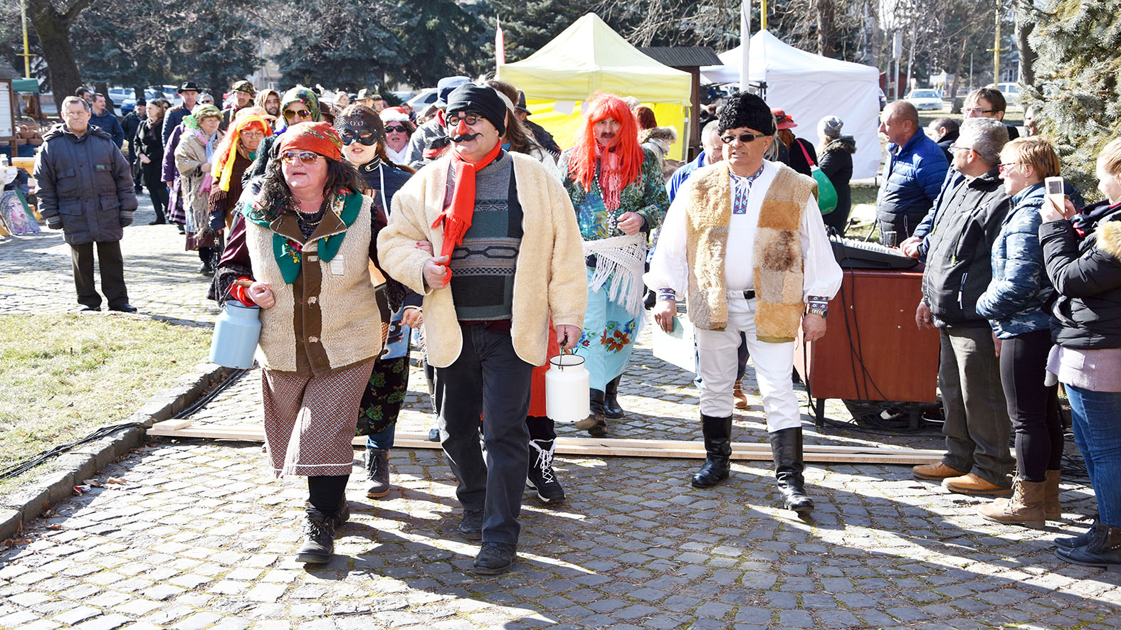 Fašiangový sprievod a podujatie pred múzeom pripomenuli dávne tradície