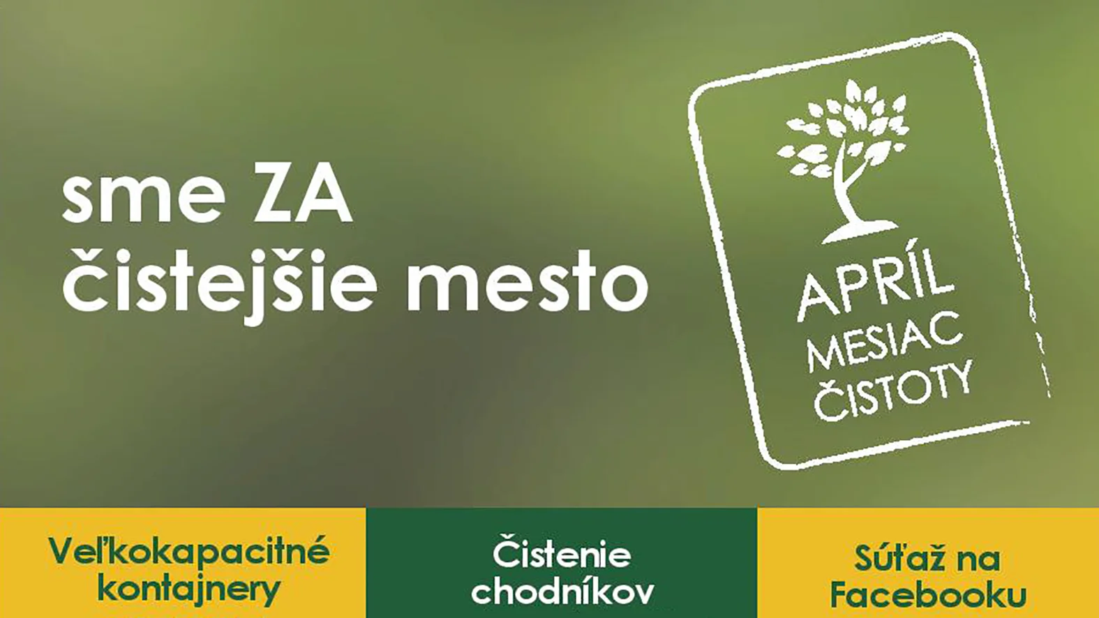 sme ZA čistejšie mesto