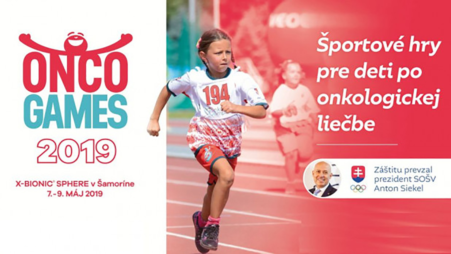 Prvý ročník podujatia Onco Games 2019 bude v Šamoríne