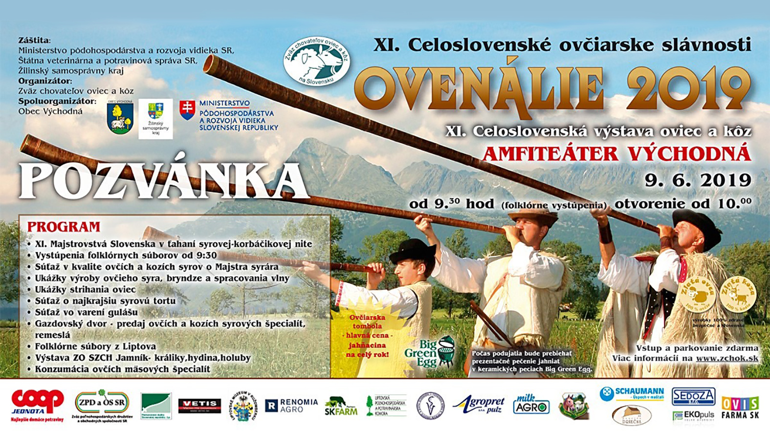 Slovenskí ovčiari sa stretnú na Ovenáliách 2019 vo Východnej
