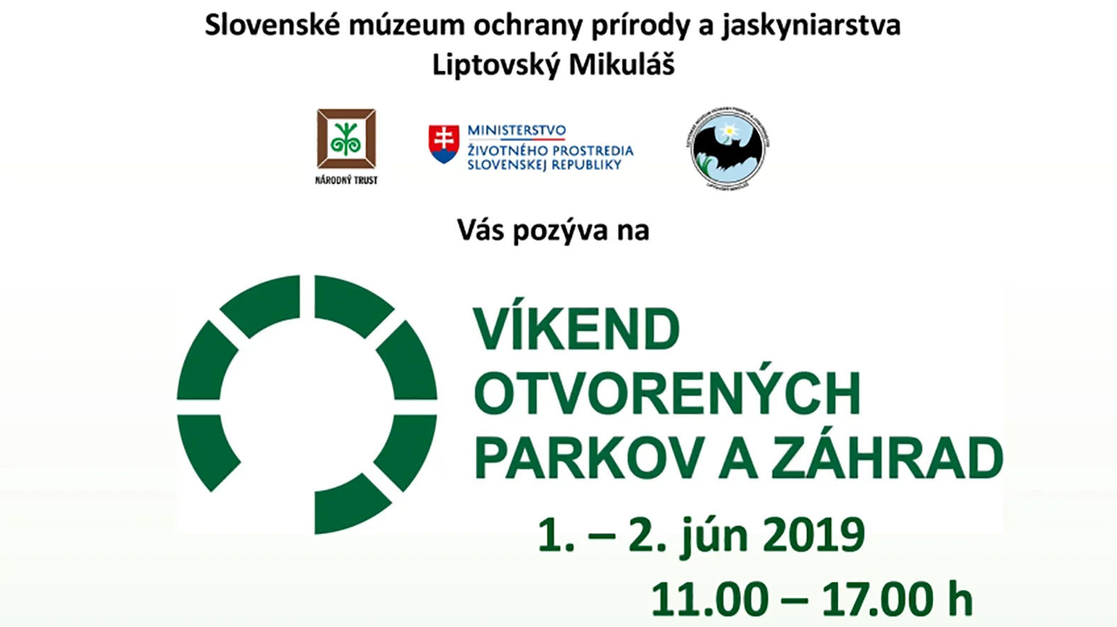 Víkend otvorených parkov a záhrad bude aj v múzeu jaskyniarstva