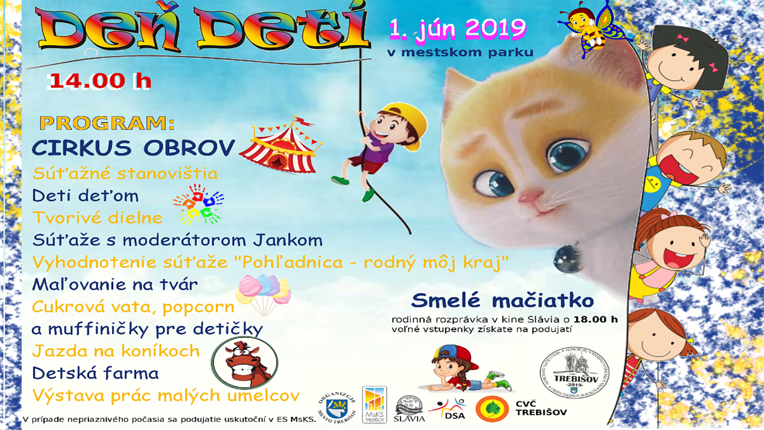 Na programe aj cirkus obrov a maľovanie na tvár