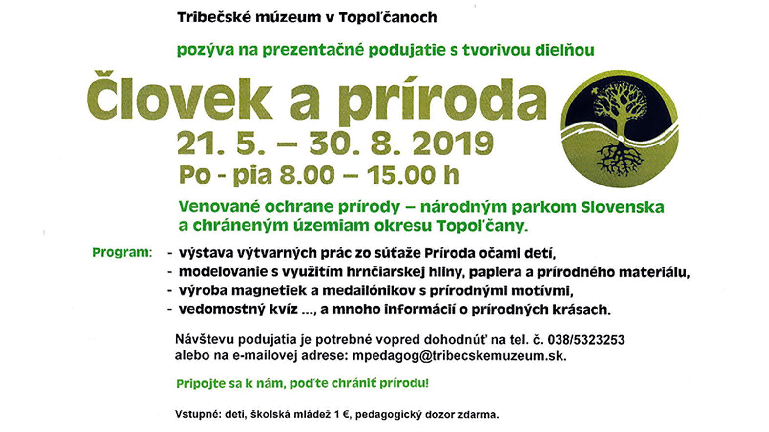 Tribečské múzeum približuje problematiku národných parkov i CHKO