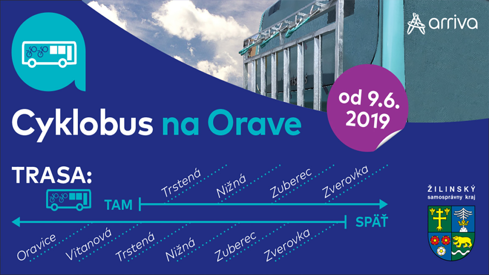 Pre cyklistov na Orave majú VÚC Žilina a ARRIVA novinku – cyklobus