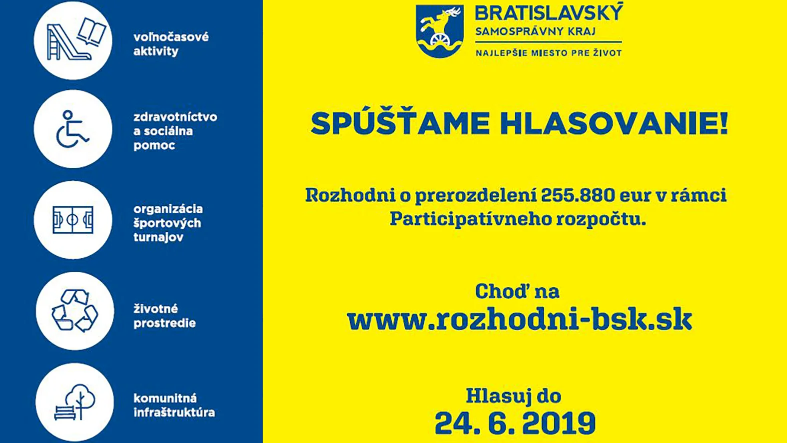 Hlasuj za naj projekty z Participatívneho rozpočtu