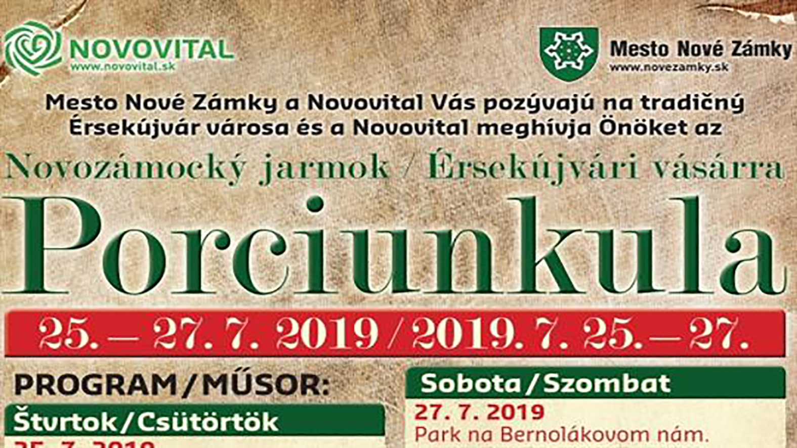 Sviatok Porciunkula prinesie opäť jarmok aj súťaž vo varení guláša