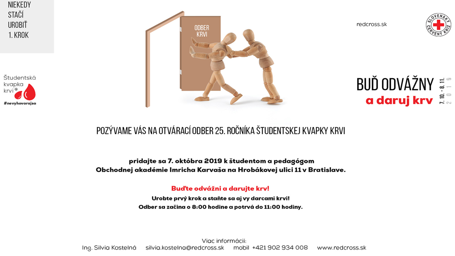 Študentská kvapka krvi: Buď odvážny a daruj krv – 25. ročník