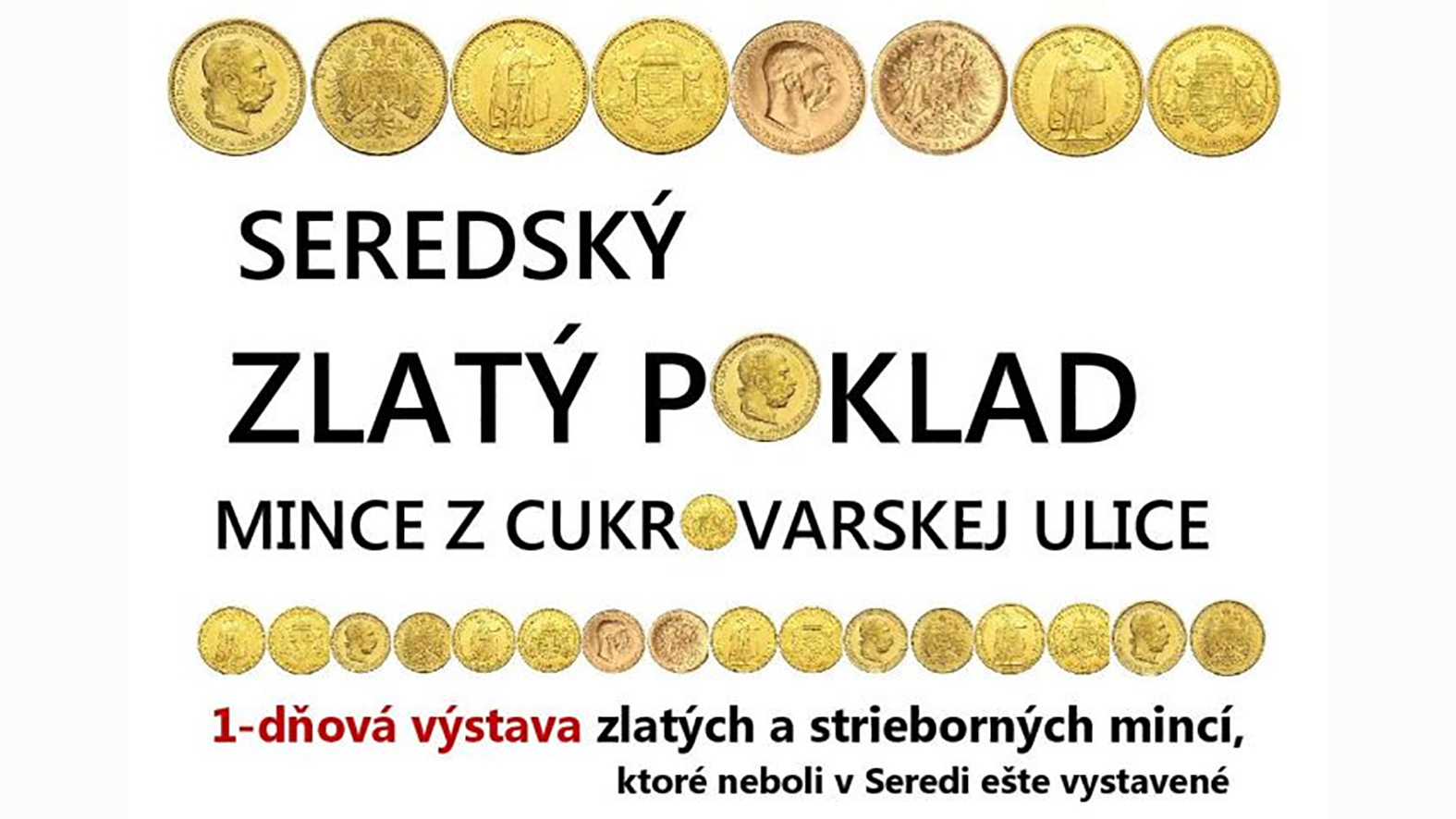 Zlatý poklad z Cukrovarskej ulice vystavia iba na niekoľko hodín