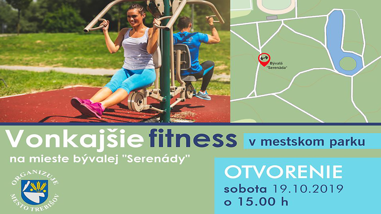 Trebišov má prvé vonkajšie fitness