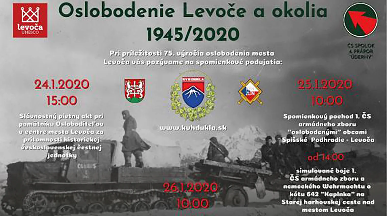 Rekonštrukcie bojov pripomenuli oslobodenie Levoče pred 75 rokmi