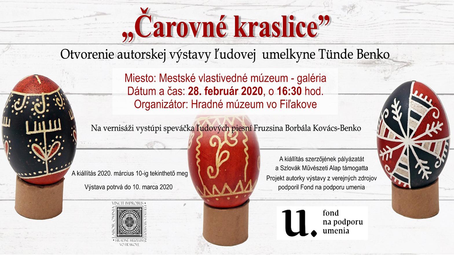 Hradné múzeum vo Fiľakove otvorí výstavu „Čarovné kraslice“