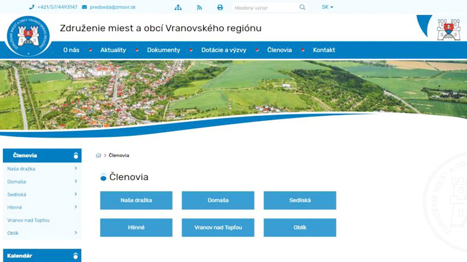 ZMO vranovského regiónu spustilo novú webovú stránku