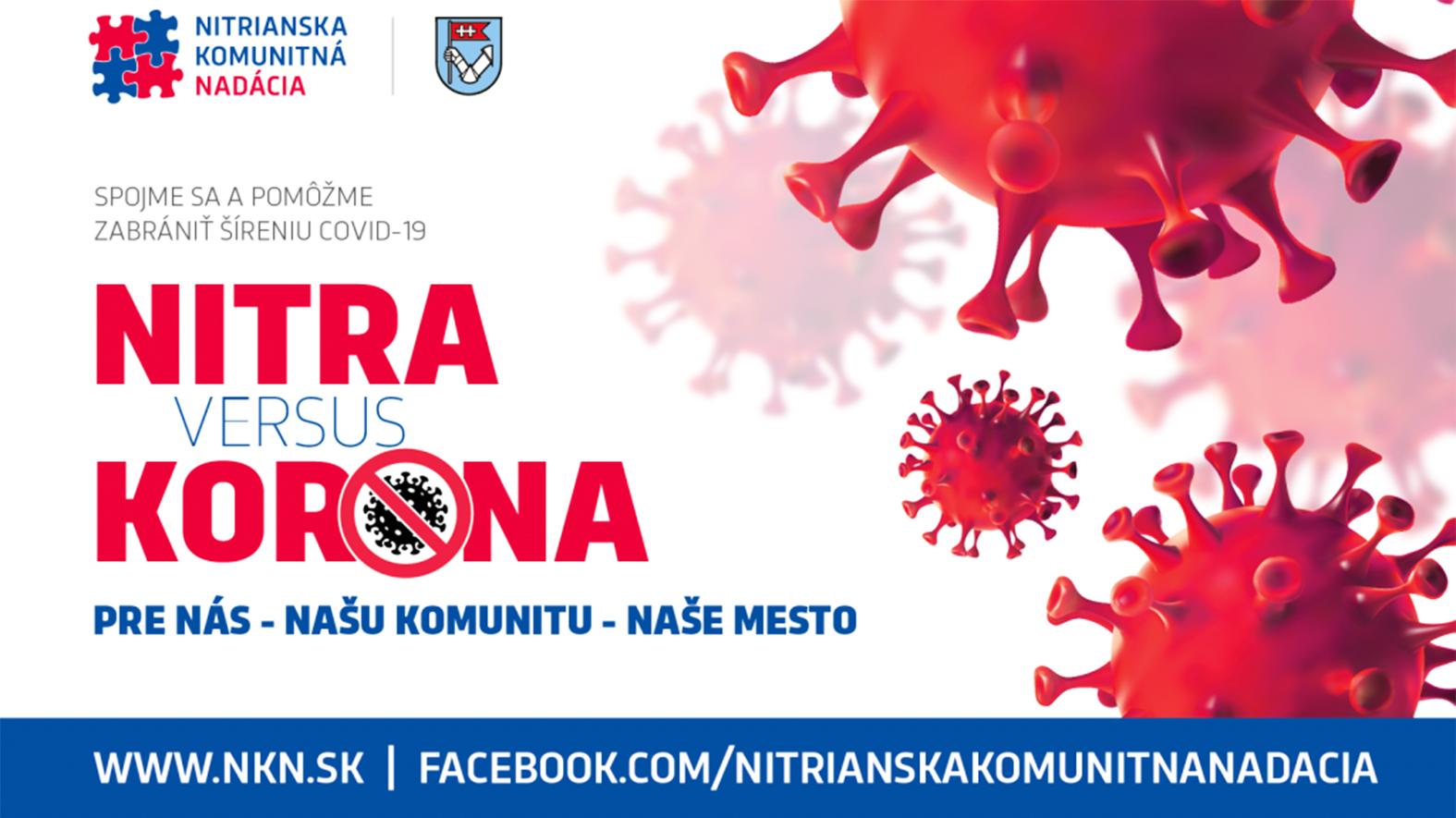NKN organizuje zbierky pre ľudí bojujúcich s epidémiou