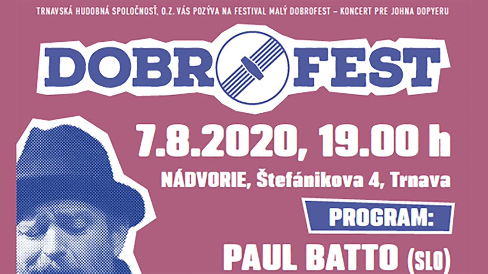 Malý Dobrofest 2020 sa uskutoční v augustovom termíne