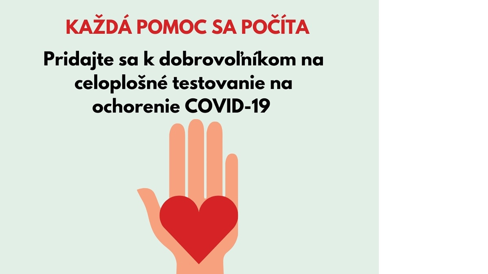 Dôležité usmernenie k dobrovoľníkom počas testovania