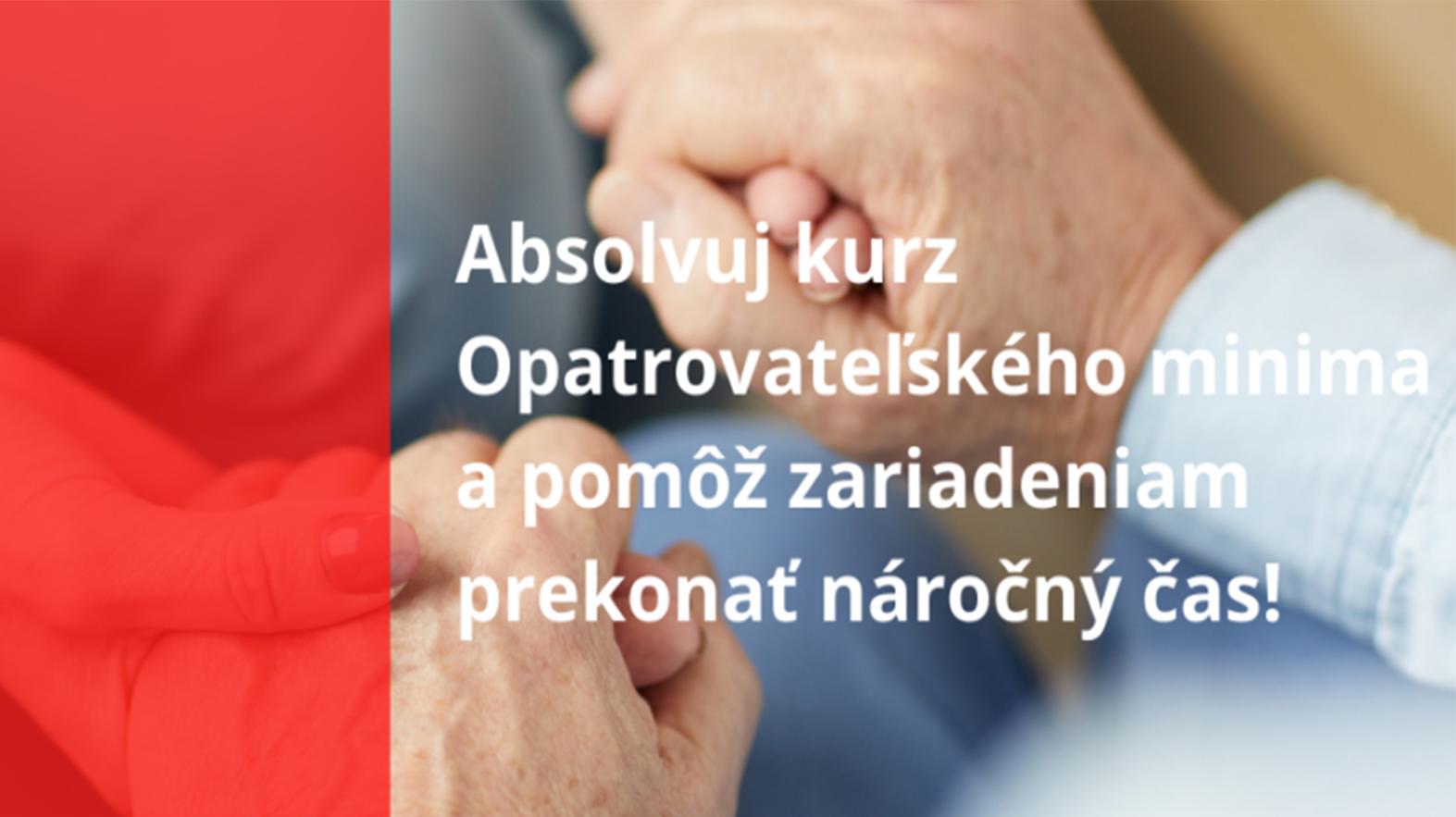 Územný spolok SČK spustil Kurz opatrovateľského minima